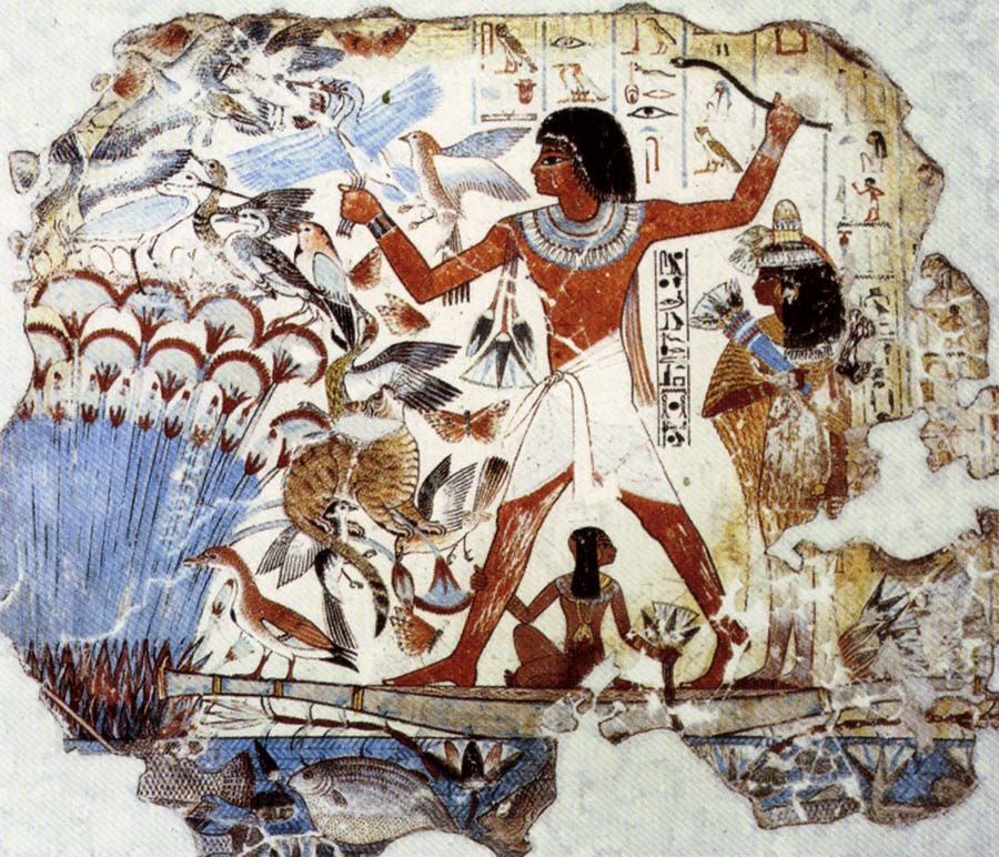 Fowling in the Marshes,from the Tomb of Nebamun